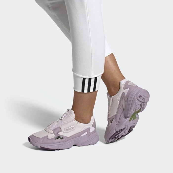 Originales Adidas Falcon Zip Mujer Rosas | 35GVOJYD