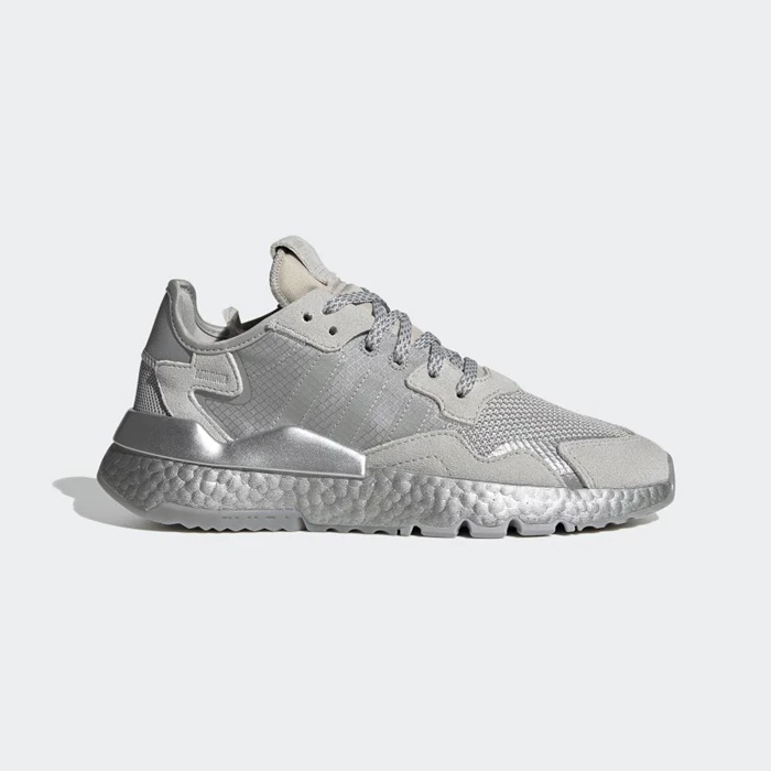 Originales Adidas NITE JOGGER W Mujer Gris | 21TLQXDJ