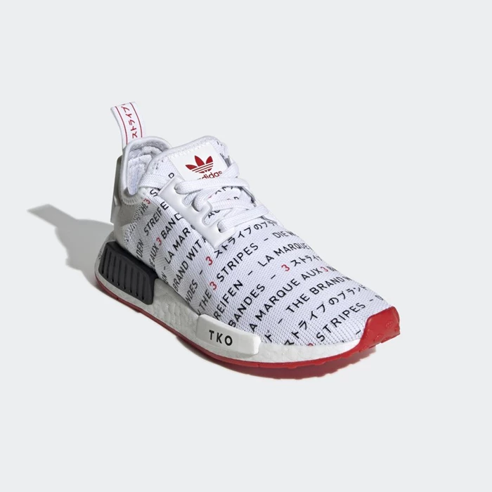 Originales Adidas NMD_R1 Niños Blancas | 16ZDTJCY