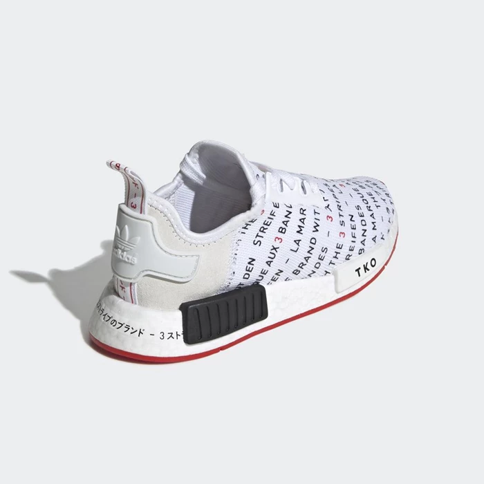 Originales Adidas NMD_R1 Niños Blancas | 16ZDTJCY