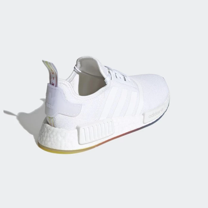 Originales Adidas NMD_R1 Niños Blancas | 36QTUDGJ