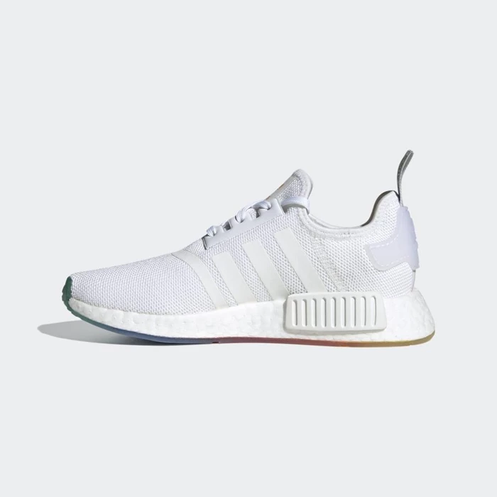 Originales Adidas NMD_R1 Niños Blancas | 36QTUDGJ