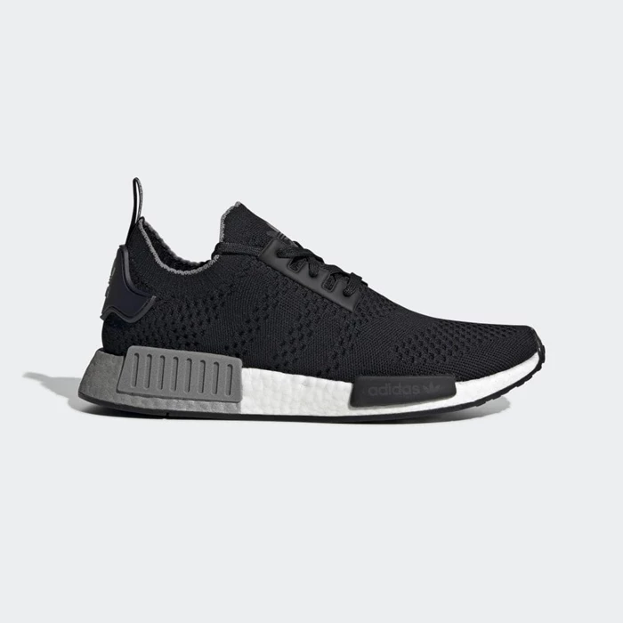 Originales Adidas NMD_R1 Primeknit Hombre Negras | 13WSFTEM