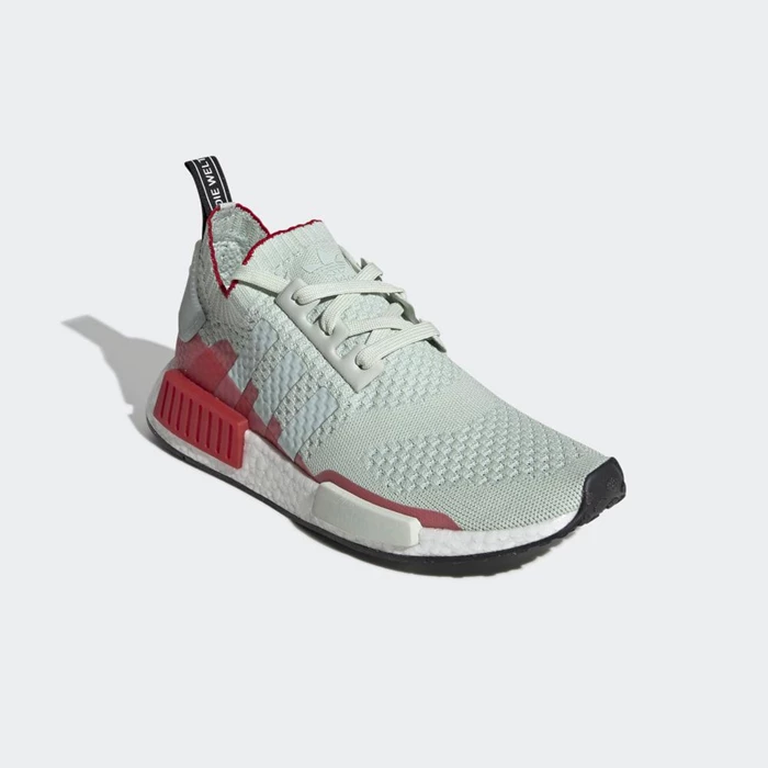 Originales Adidas NMD_R1 Primeknit Hombre Verde | 17IMKWGH