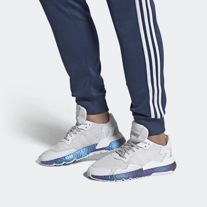 Originales Adidas Nite Jogger Hombre Blancas | 02VZMSQF