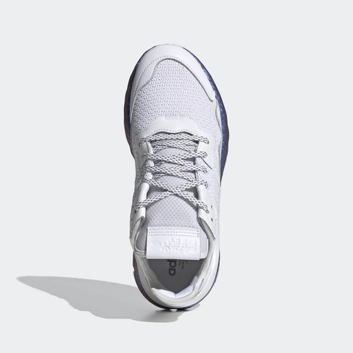 Originales Adidas Nite Jogger Hombre Blancas | 02VZMSQF