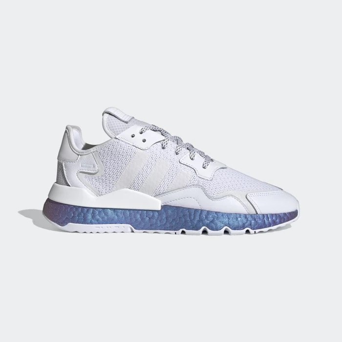 Originales Adidas Nite Jogger Hombre Blancas | 02VZMSQF