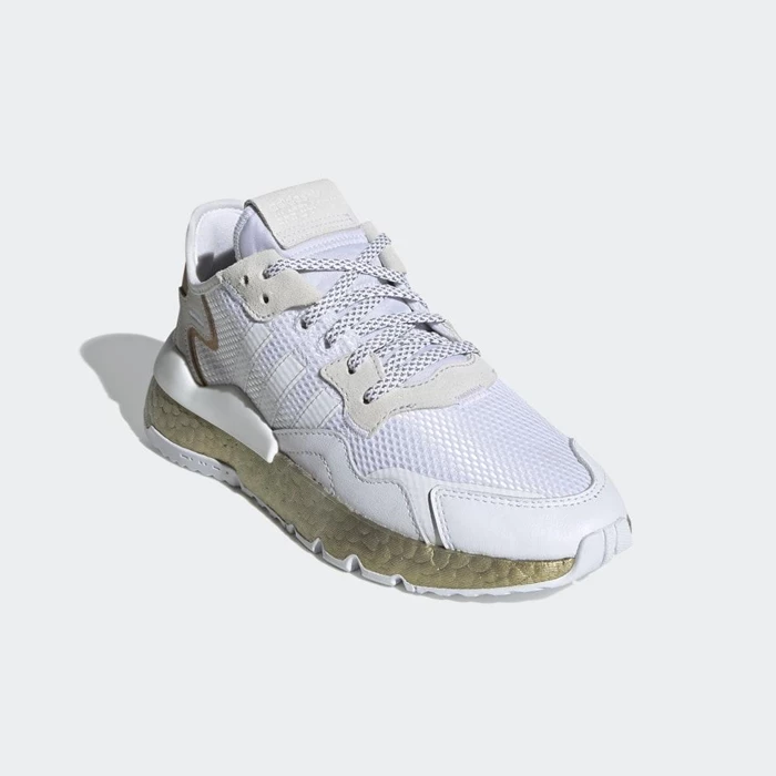 Originales Adidas Nite Jogger Hombre Blancas | 23MLGNKB