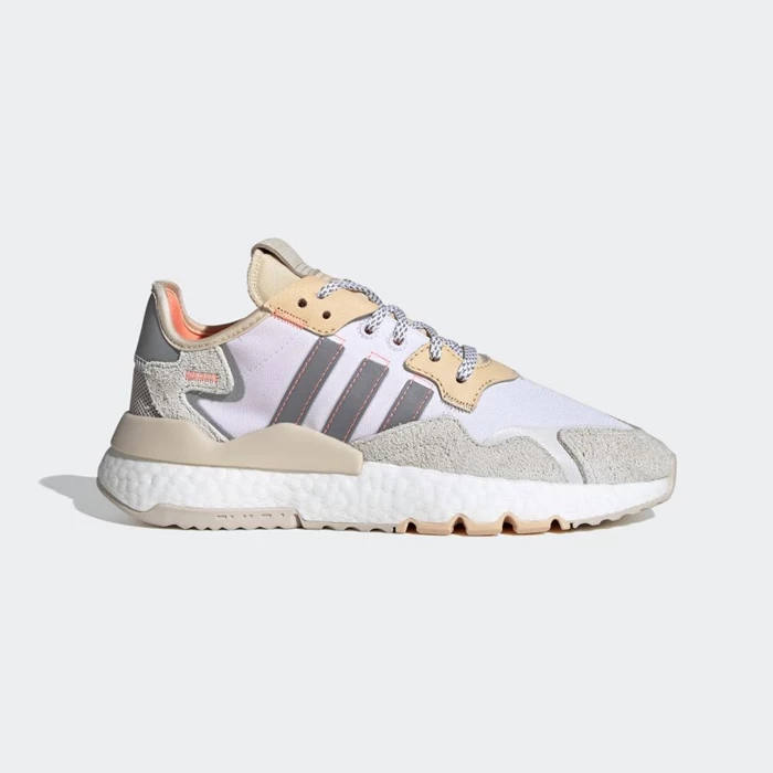 Originales Adidas Nite Jogger Hombre Blancas | 46XVJGOM