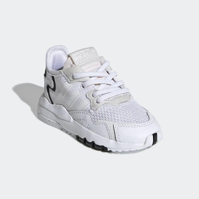 Originales Adidas Nite Jogger Hombre Blancas | 54BMIXVN