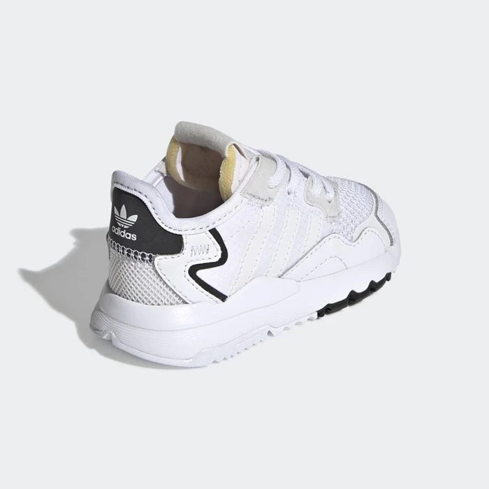 Originales Adidas Nite Jogger Hombre Blancas | 54BMIXVN