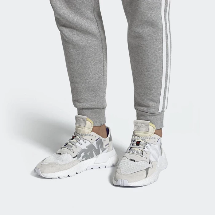 Originales Adidas Nite Jogger Hombre Blancas | 59YBHPNF