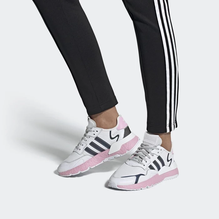 Originales Adidas Nite Jogger Hombre Blancas | 65ULSYNJ