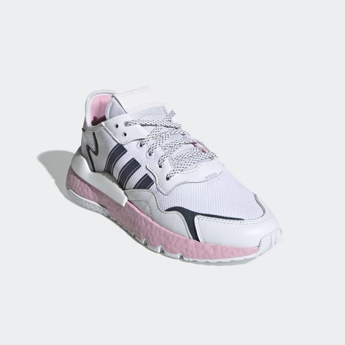 Originales Adidas Nite Jogger Hombre Blancas | 65ULSYNJ