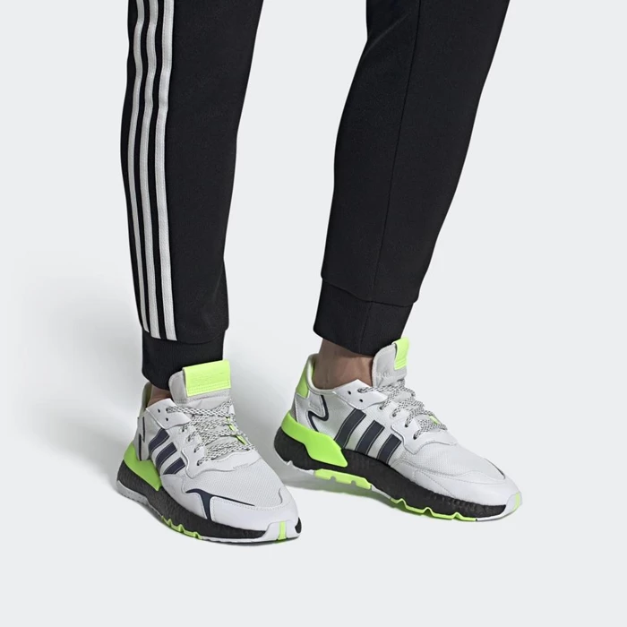 Originales Adidas Nite Jogger Hombre Blancas | 73OLXMWP