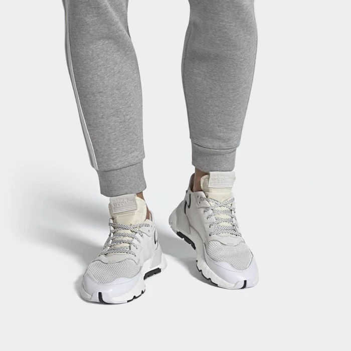 Originales Adidas Nite Jogger Hombre Blancas | 82KWVHMY