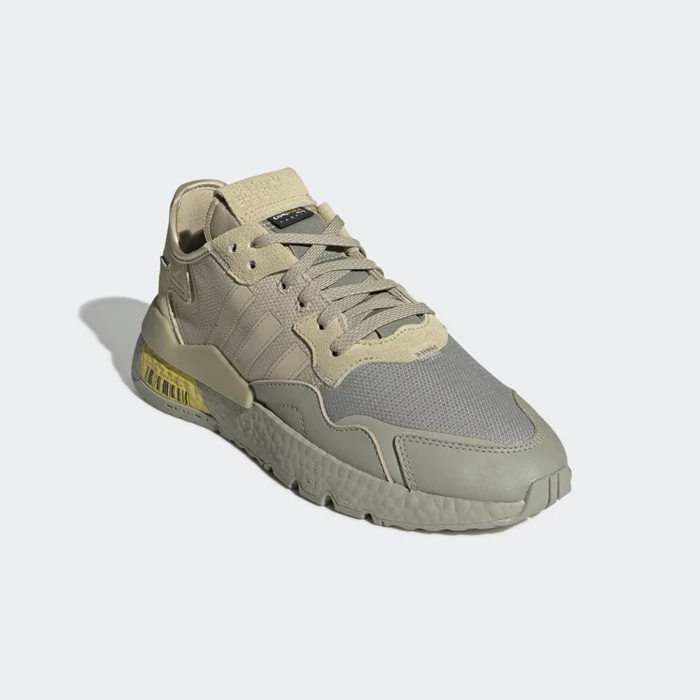 Originales Adidas Nite Jogger Hombre Gris | 04KXUAML