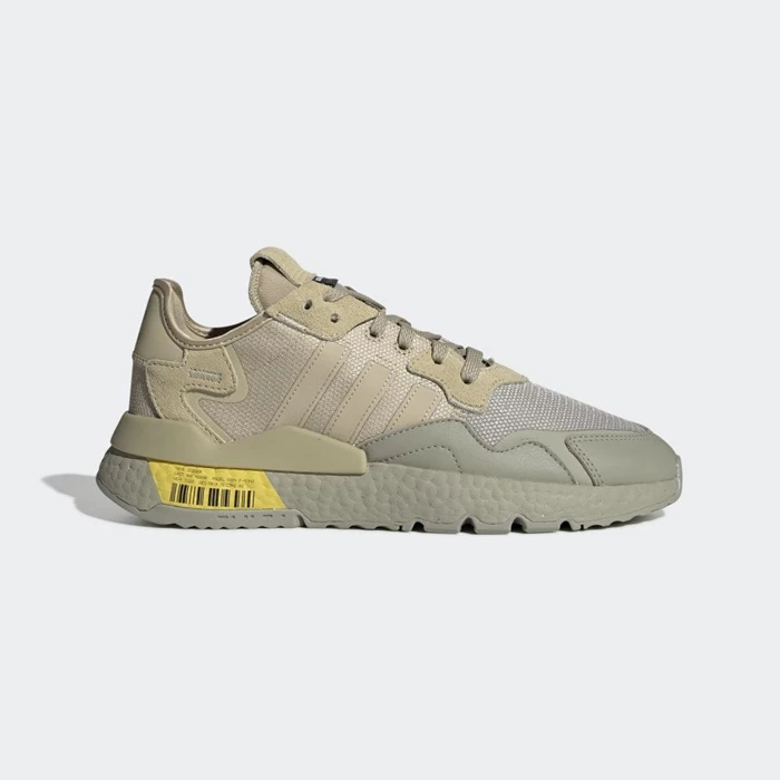 Originales Adidas Nite Jogger Hombre Gris | 04KXUAML