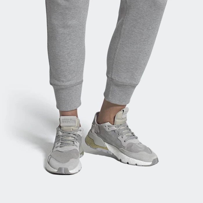 Originales Adidas Nite Jogger Hombre Gris | 08IGENJA