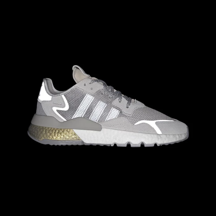 Originales Adidas Nite Jogger Hombre Gris | 08IGENJA