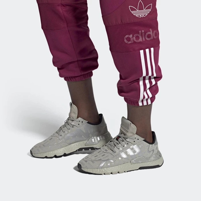 Originales Adidas Nite Jogger Hombre Gris | 52ABYGEK