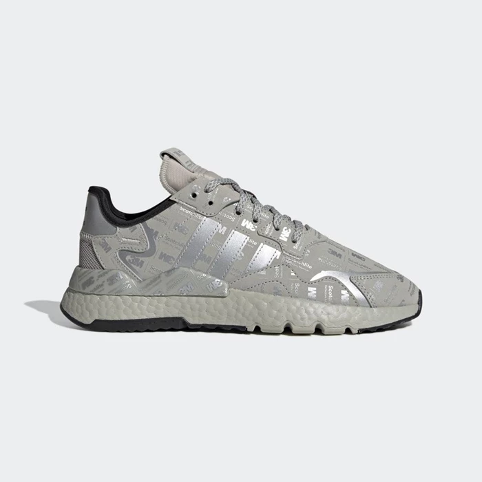 Originales Adidas Nite Jogger Hombre Gris | 52ABYGEK