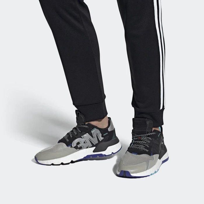 Originales Adidas Nite Jogger Hombre Negras | 02ZTSNFU