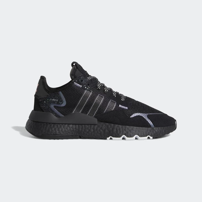 Originales Adidas Nite Jogger Hombre Negras | 42UXBYZO