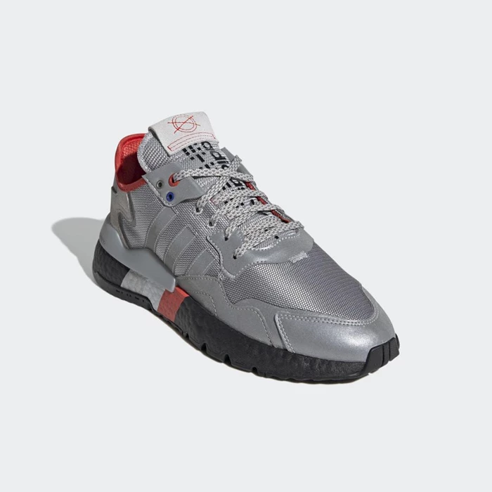 Originales Adidas Nite Jogger Hombre Plateadas | 49CMXUYD