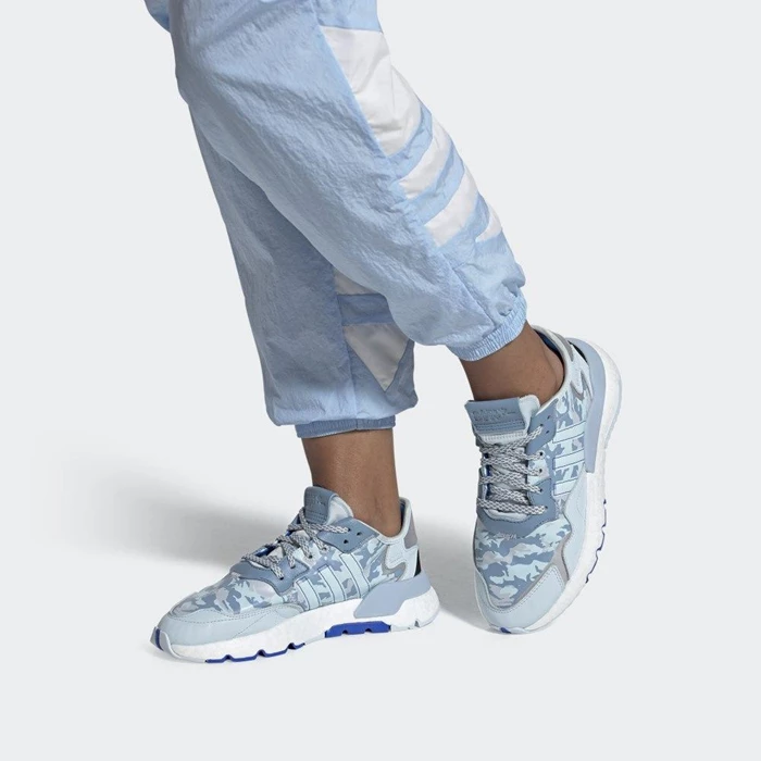 Originales Adidas Nite Jogger Mujer Azules | 60PYLMWS