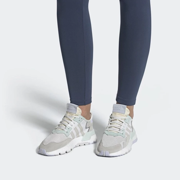 Originales Adidas Nite Jogger Mujer Blancas | 02WCRUJP