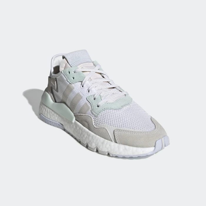 Originales Adidas Nite Jogger Mujer Blancas | 02WCRUJP