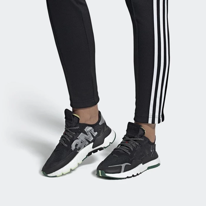 Originales Adidas Nite Jogger Mujer Negras | 03MECNOG