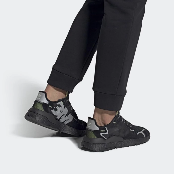 Originales Adidas Nite Jogger Mujer Negras | 43FNYDMG