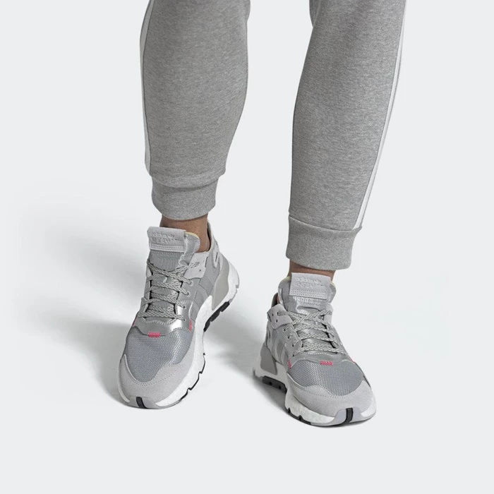 Originales Adidas Nite Jogger Mujer Plateadas | 21PORLDJ