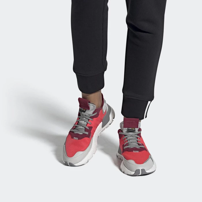 Originales Adidas Nite Jogger Mujer Rojas | 60ULNXGM