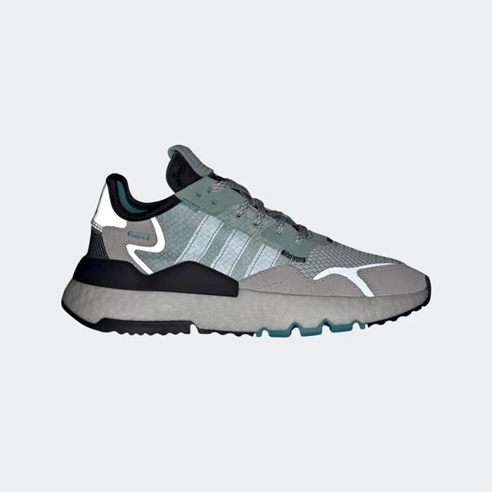 Originales Adidas Nite Jogger Niños Verde | 95LXEFQR