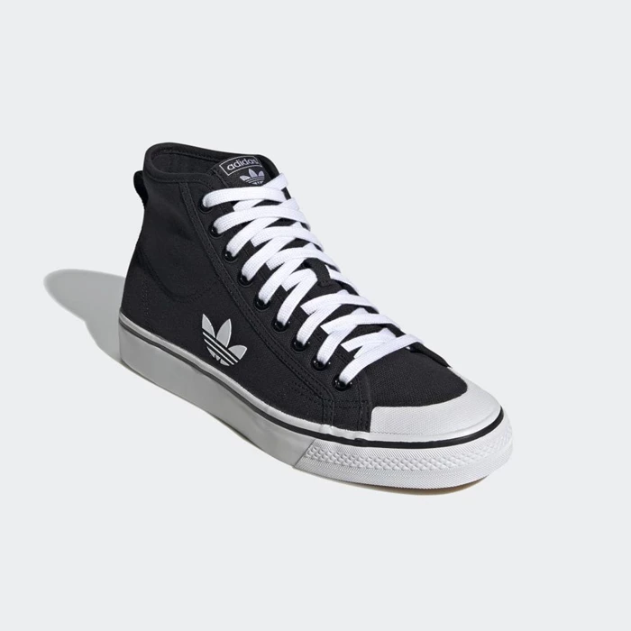 Originales Adidas Nizza Hi Hombre Negras | 95CJEPLD