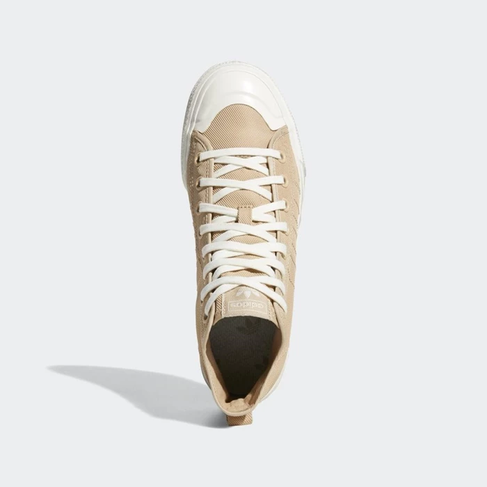 Originales Adidas Nizza Hi RF Hombre Beige | 49JEUVYB