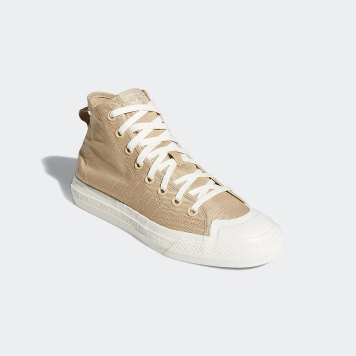 Originales Adidas Nizza Hi RF Hombre Beige | 49JEUVYB