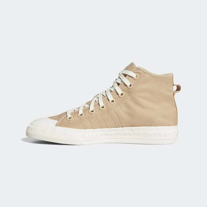 Originales Adidas Nizza Hi RF Hombre Beige | 49JEUVYB