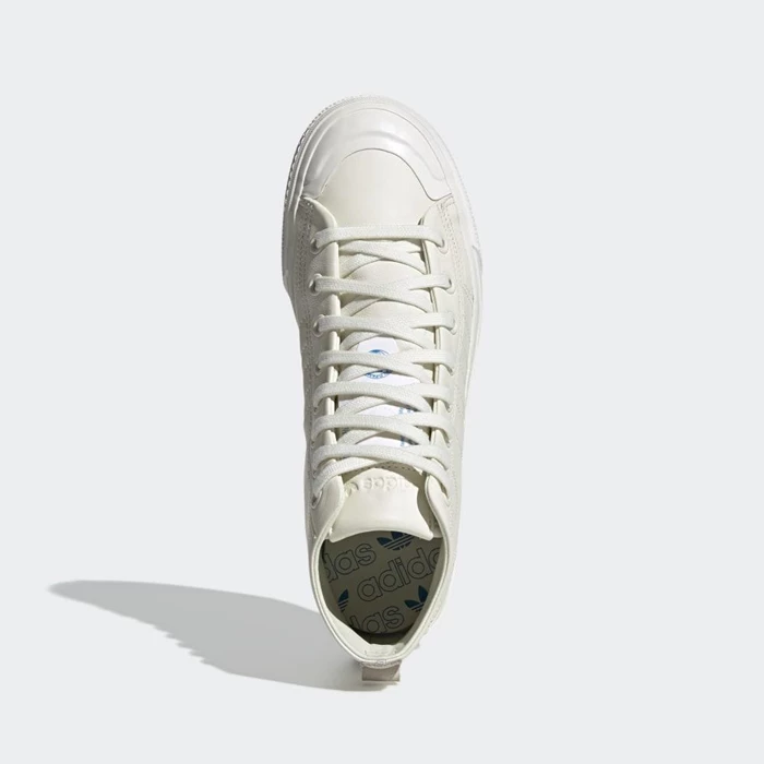 Originales Adidas Nizza Hi RF Hombre Blancas | 54EFIZNB