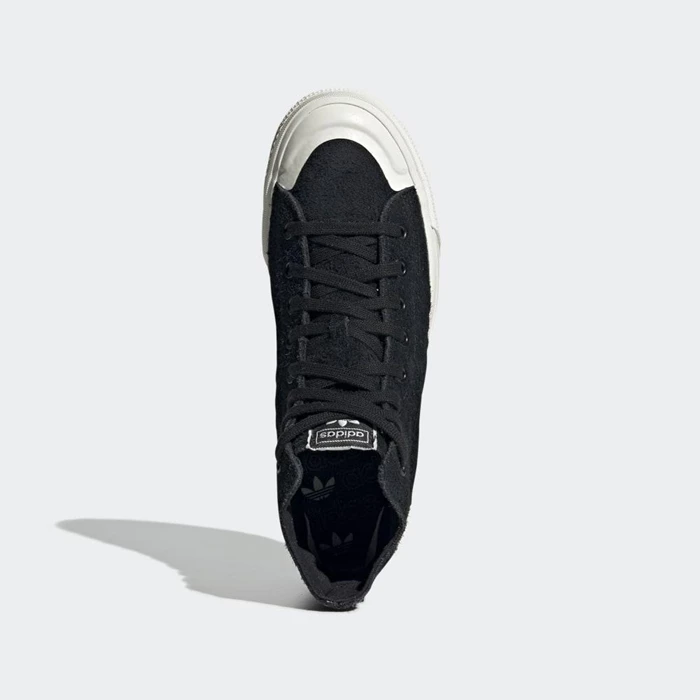 Originales Adidas Nizza Hi RF Hombre Negras | 85UYECNS