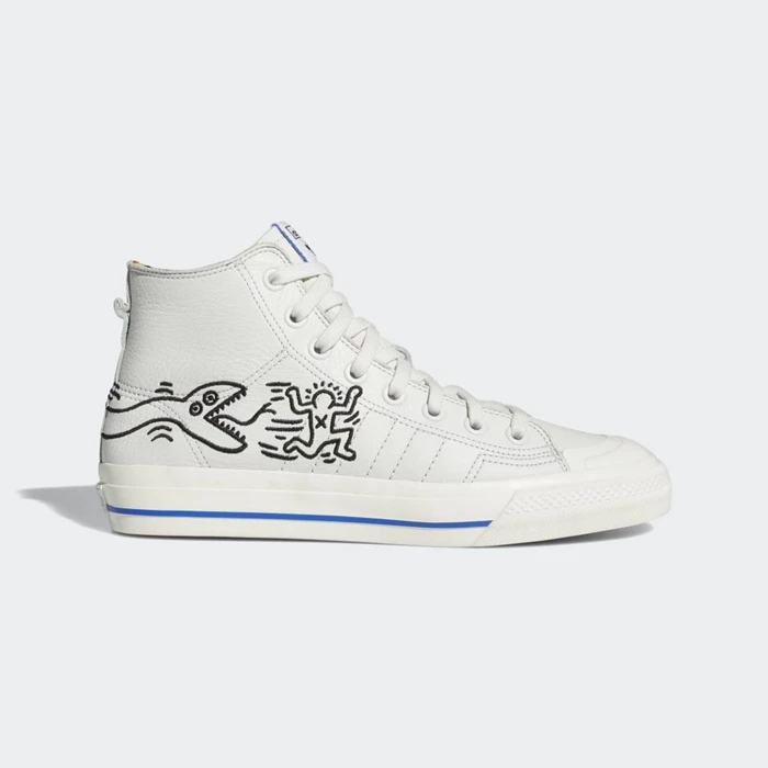 Originales Adidas Nizza Hi RF Keith Haring Hombre Blancas | 73FNMWCL