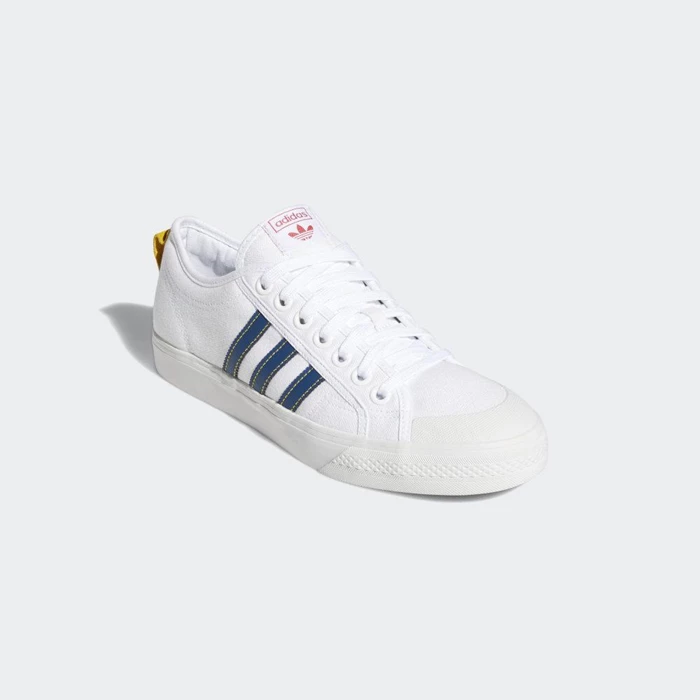 Originales Adidas Nizza Hombre Blancas | 46DBTGHJ