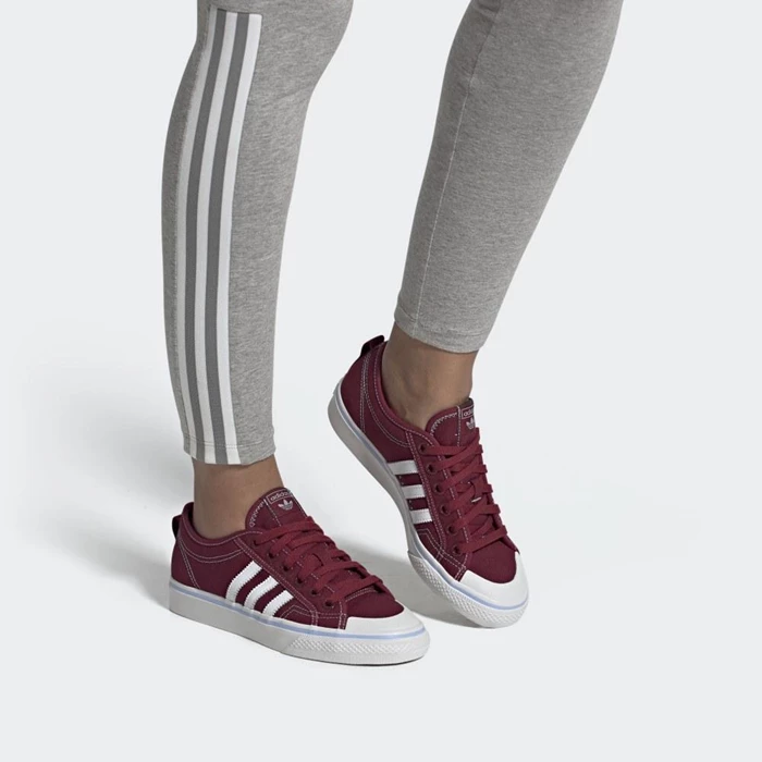 Originales Adidas Nizza Mujer Burdeos | 78WHZKYB