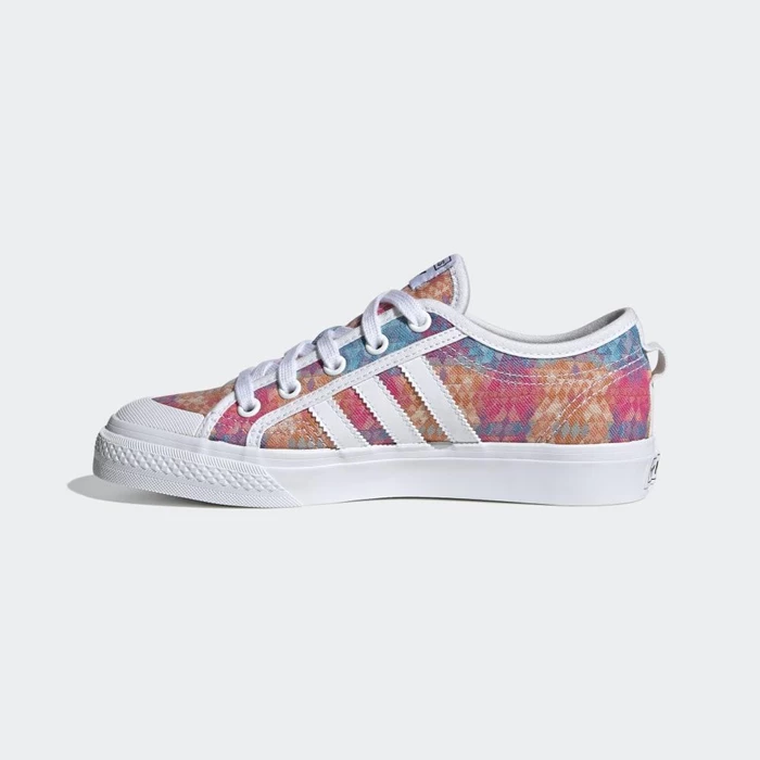 Originales Adidas Nizza Niños Blancas | 72IEWYTQ