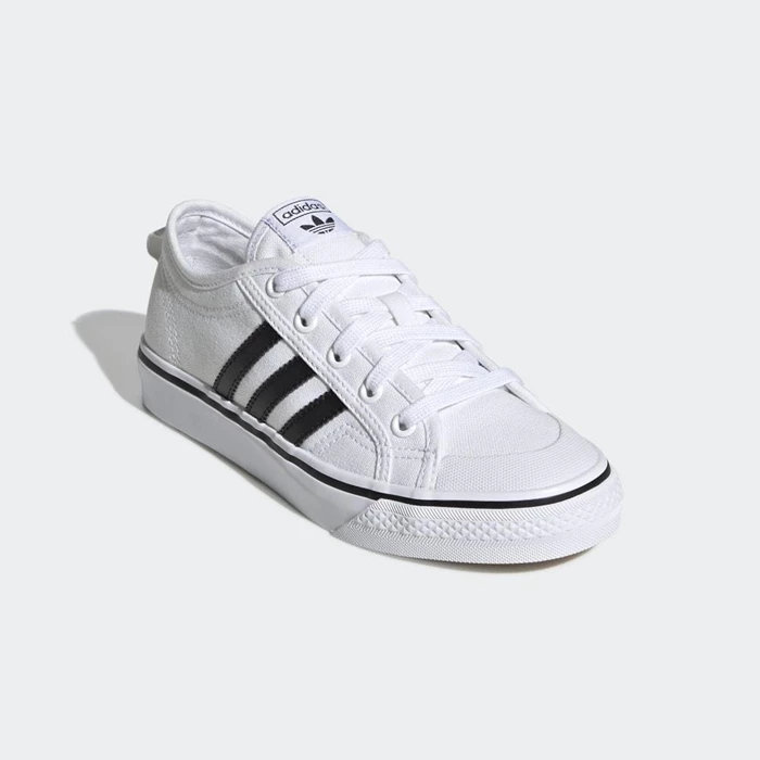 Originales Adidas Nizza Niños Blancas | 86ABQVXR