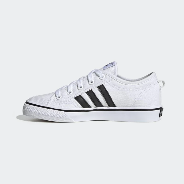 Originales Adidas Nizza Niños Blancas | 86ABQVXR