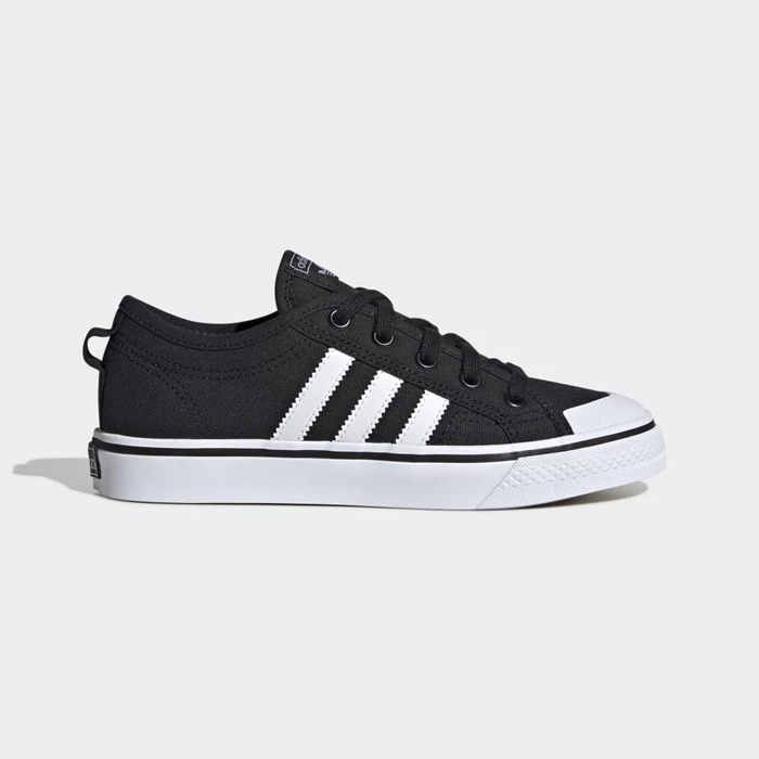 Originales Adidas Nizza Niños Negras | 47CPLYAB